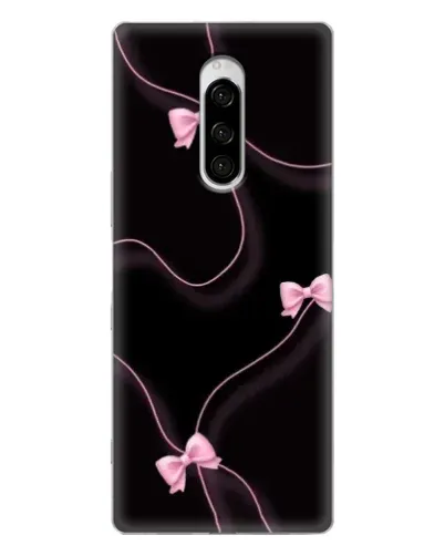 Чехол для Sony Xperia 1 с картинкой «Розовые ленты»