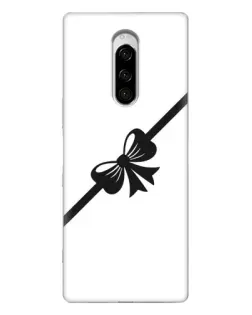 Чехол для Sony Xperia 1 с картинкой «Диагональный бант»