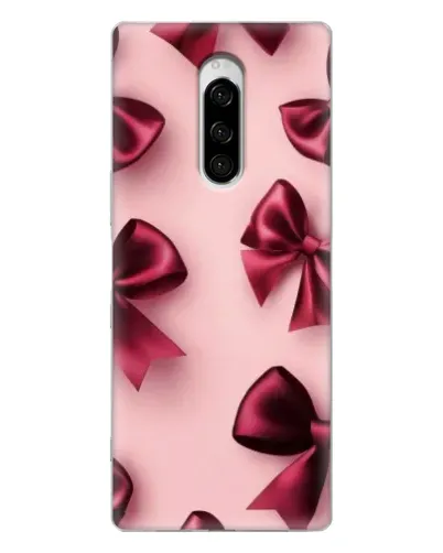 Чехол для Sony Xperia 1 с картинкой «Бордовый атлас»