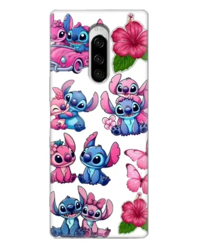 Чехол для Sony Xperia 1 с картинкой «Стикеры Stitch и Angel» Чехол для Sony Xperia 1 с картинкой «Стикеры Stitch и Angel»