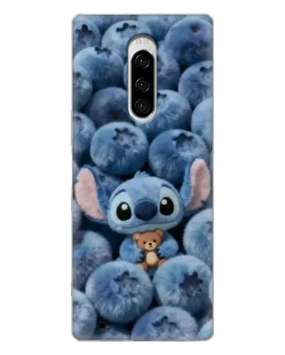 Чехол для Sony Xperia 1 с картинкой «Стич и голубика» Чехол для Sony Xperia 1 с картинкой «Стич и голубика»