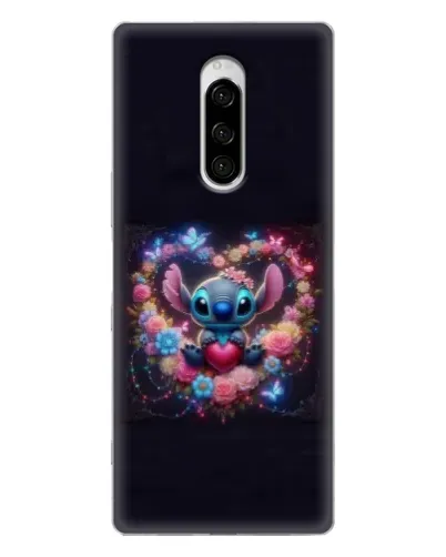 Чехол для Sony Xperia 1 с картинкой «Stitch в цветах» Чехол для Sony Xperia 1 с картинкой «Stitch в цветах»