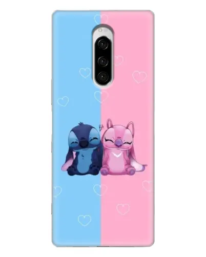 Чехол для Sony Xperia 1 с картинкой «Stitch и Angel Love» Чехол для Sony Xperia 1 с картинкой «Stitch и Angel Love»