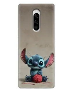 Чехол для Sony Xperia 1 с картинкой «Стич на коричневом фоне» Чехол для Sony Xperia 1 с картинкой «Стич на коричневом фоне»