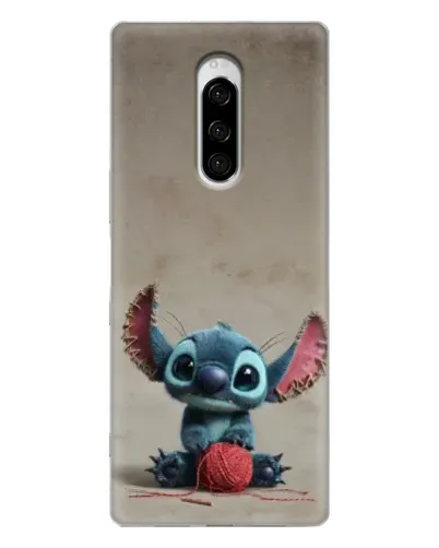 Чехол для Sony Xperia 1 с картинкой «Стич на коричневом фоне» Чехол для Sony Xperia 1 с картинкой «Стич на коричневом фоне»