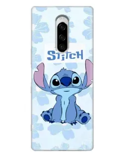 Чехол для Sony Xperia 1 с картинкой «Stitch среди цветов» Чехол для Sony Xperia 1 с картинкой «Stitch среди цветов»