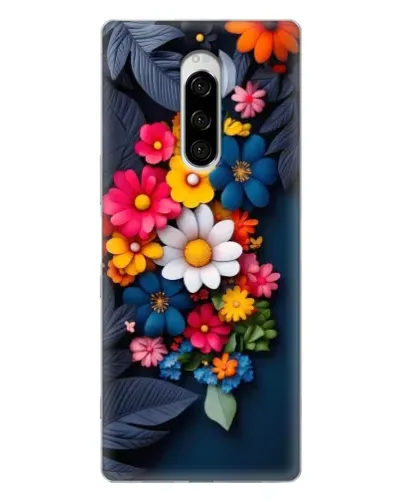 Чехол для Sony Xperia 1 с картинкой «Цветочная феерия»