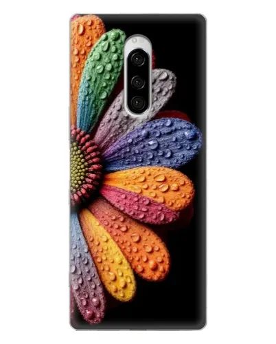 Чехол для Sony Xperia 1 с картинкой «Радужный цветок»