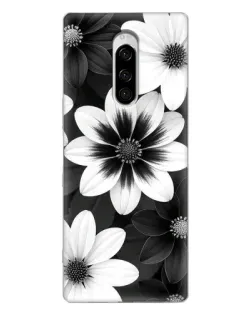 Чехол для Sony Xperia 1 с картинкой «Монохромные астры» Чехол для Sony Xperia 1 с картинкой «Монохромные астры»