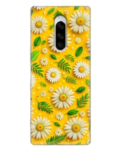 Чехол для Sony Xperia 1 с картинкой «Ромашковое солнце»