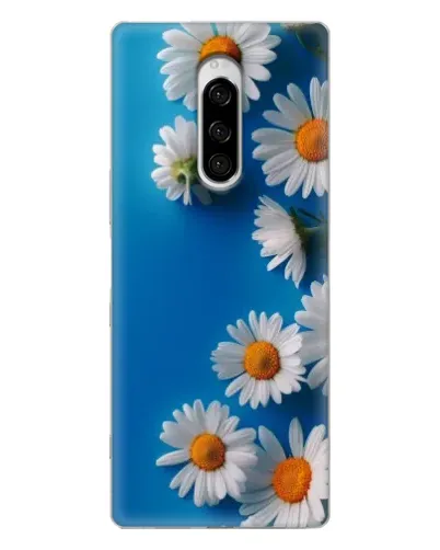 Чехол для Sony Xperia 1 с картинкой «Белоснежные маргаритки»