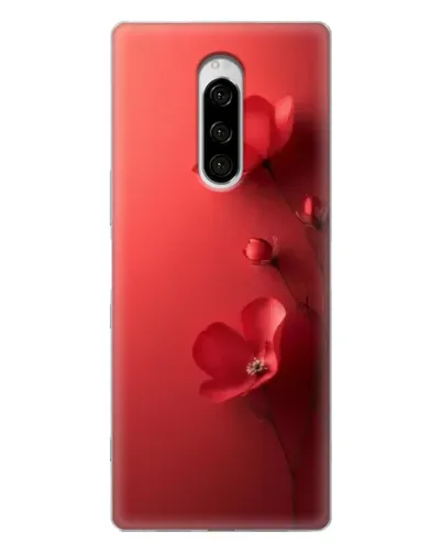 Чехол для Sony Xperia 1 с картинкой «Маковые соцветия»
