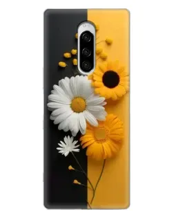 Чехол для Sony Xperia 1 с картинкой «Подсолнух и ромашка» Чехол для Sony Xperia 1 с картинкой «Подсолнух и ромашка»