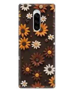 Чехол для Sony Xperia 1 с картинкой «Узор из маленьких подсолнухов» Чехол для Sony Xperia 1 с картинкой «Узор из маленьких подсолнухов»