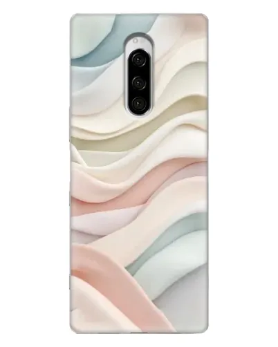 Чехол для Sony Xperia 1 с картинкой «Пастельные нежные волны»