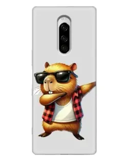 Чохол для Sony Xperia 1 з картинкою «Капібара репер даб»