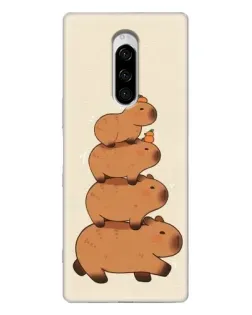 Чохол для Sony Xperia 1 з картинкою «Вежа з капібар»