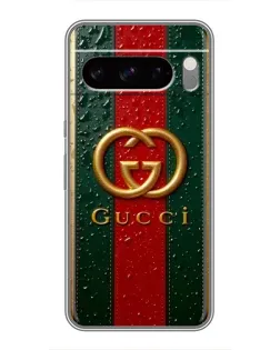 Чохол для Sony Xperia 10 VII з картинкою «Gucci — фірмова смуга та золото»