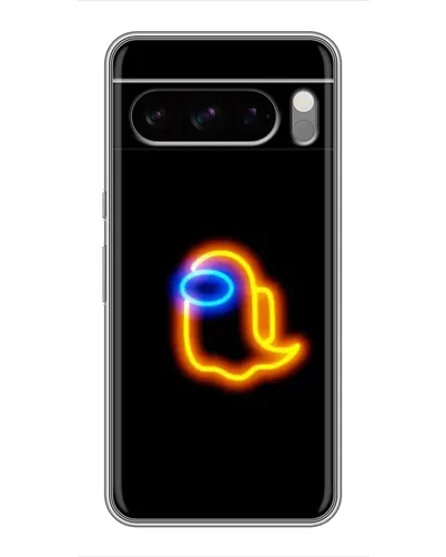 Чехол для Sony Xperia 10 VII с картинкой «Among Us неоновое сияние»