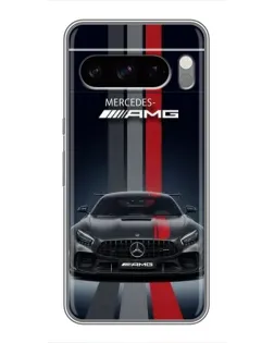 Чехол для Sony Xperia 10 VII с картинкой «Mercedes — белый карбон»