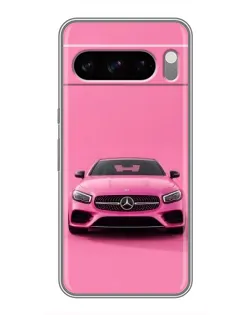 Чехол для Sony Xperia 10 VII с картинкой «Розовый Mercedes AMG»