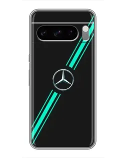 Чехол для Sony Xperia 10 VII с картинкой «Спортивные линии Mercedes»