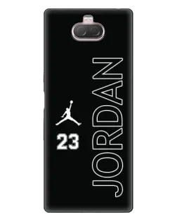 Чехол для Sony Xperia 10 с картинкой «Jordan Vertical»