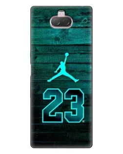 Чехол для Sony Xperia 10 с картинкой «Jordan Cyan 23»