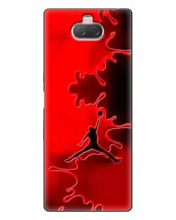 Чехол для Sony Xperia 10 с картинкой «Jordan Red Smoke»