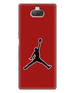 Чехол для Sony Xperia 10 с картинкой «Jordan Red Back»