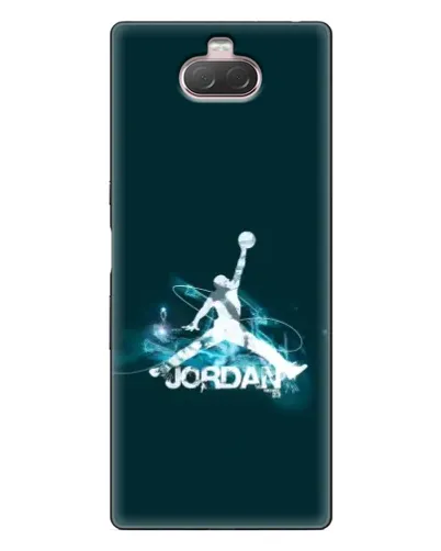 Чехол для Sony Xperia 10 с картинкой «Jordan Blue Fire» Чехол для Sony Xperia 10 с картинкой «Jordan Blue Fire»