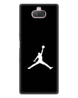 Чехол для Sony Xperia 10 с картинкой «Jordan Silhouette»