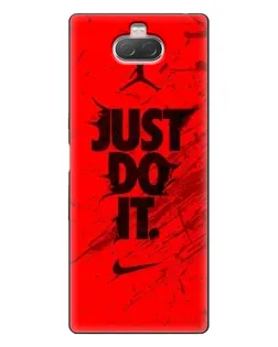 Чехол для Sony Xperia 10 с картинкой «Nike Just Do It»