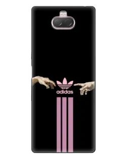 Чехол для Sony Xperia 10 с картинкой «Adidas Hands»
