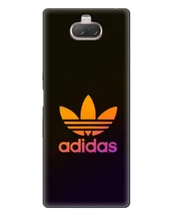 Чехол для Sony Xperia 10 с картинкой «Градиент Adidas»