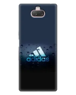 Чехол для Sony Xperia 10 с картинкой «Adidas Water Drops»