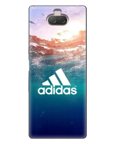 Чехол для Sony Xperia 10 с картинкой «Океанская глубина адидас» Чехол для Sony Xperia 10 с картинкой «Океанская глубина адидас»