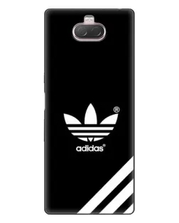 Чехол для Sony Xperia 10 с картинкой «Adidas с диагональными полосами»