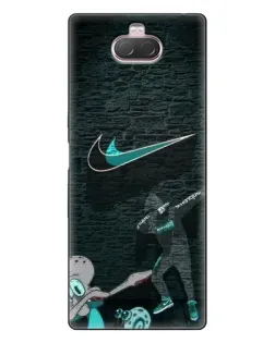 Чохол для Sony Xperia 10 з картинкою «Спортивний арт Nike»