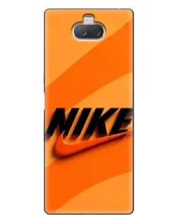 Чохол для Sony Xperia 10 з картинкою «Помаранчевий драйв Nike»