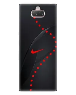 Чехол для Sony Xperia 10 с картинкой «Абстрактный дизайн Nike»