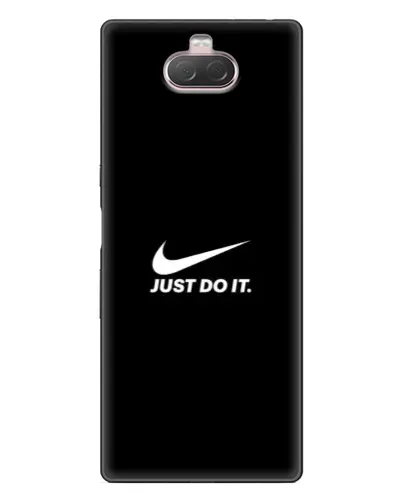 Чехол для Sony Xperia 10 с картинкой «Минимализм от Nike»