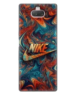 Чехол для Sony Xperia 10 с картинкой «Nike в абстракции»