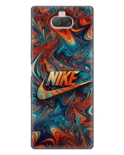 Чехол для Sony Xperia 10 с картинкой «Nike в абстракции»