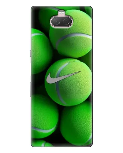 Чехол для Sony Xperia 10 с картинкой «Теннисные мячи Найк»