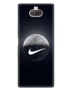 Чехол для Sony Xperia 10 с картинкой «Nike в стиле граффити»