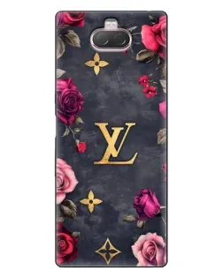 Чохол для Sony Xperia 10 з картинкою «Квітковий Louis Vuitton»