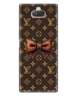 Чехол для Sony Xperia 10 с картинкой «LV с бантом»