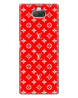 Чехол для Sony Xperia 10 с картинкой «Яркий паттерн LV»
