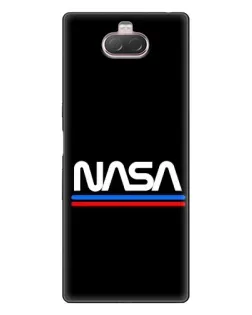 Чохол для Sony Xperia 10 з картинкою «NASA — класика Red Blue»